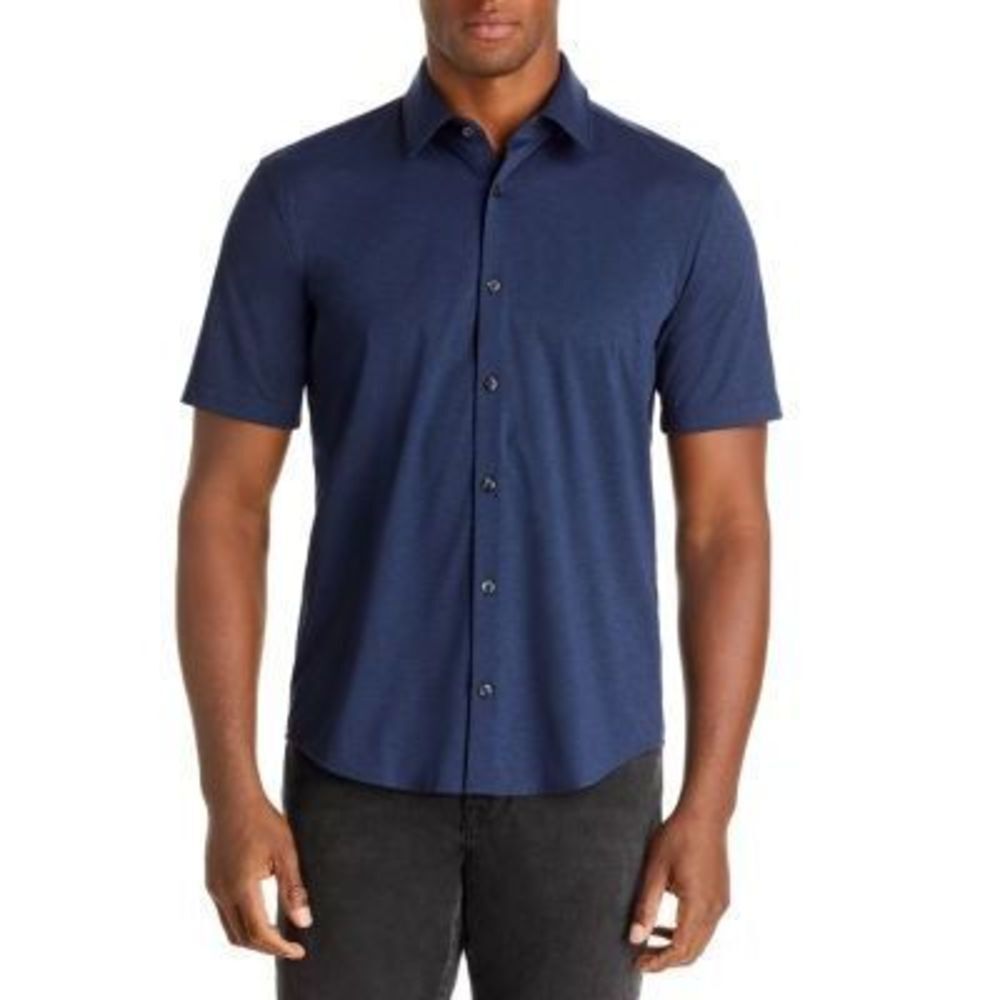 Hugo Ermino Slim Fit Short Sleeve Shirt Small S